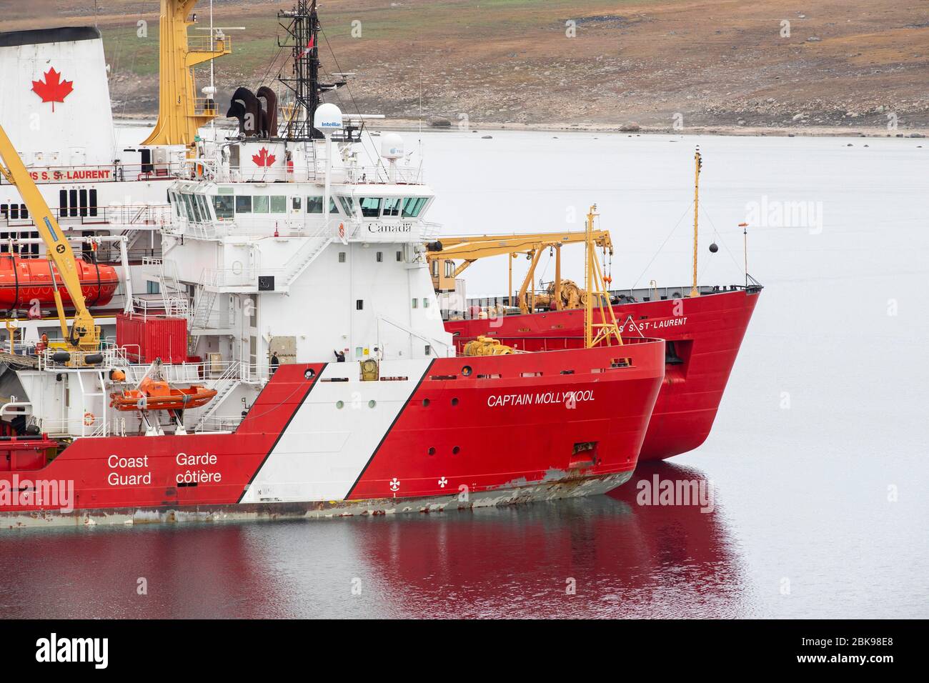 Kanadische Küstenwache in der Arktis Stockfoto