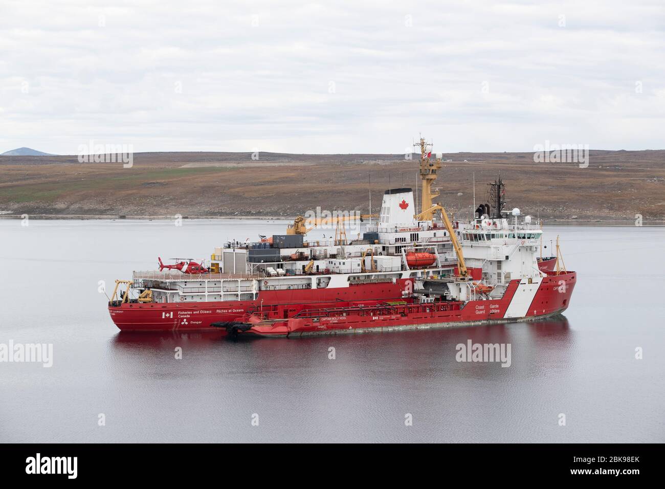 Kanadische Küstenwache in der Arktis Stockfoto