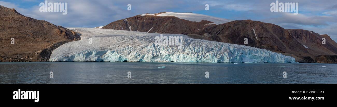 Panorama des Devon Island Glacier Stockfoto