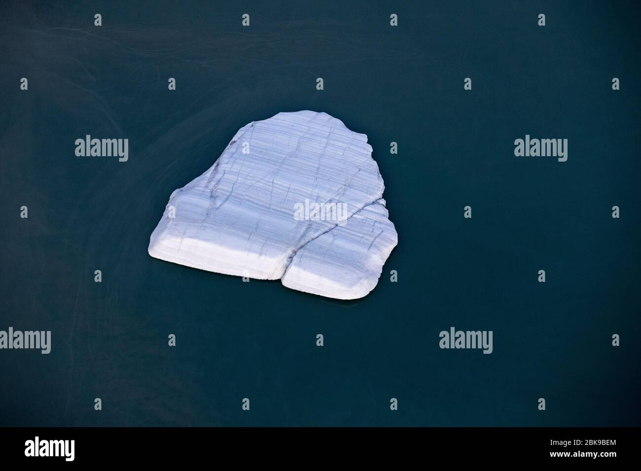 Luftaufnahme von Eisberg, Ellesmere Island, Kanada Stockfoto