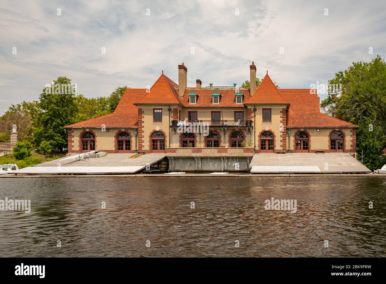 Boston, Massachusetts, USA-Juli, 14,2018:Weld Boat House, Charles River Boston Stockfoto