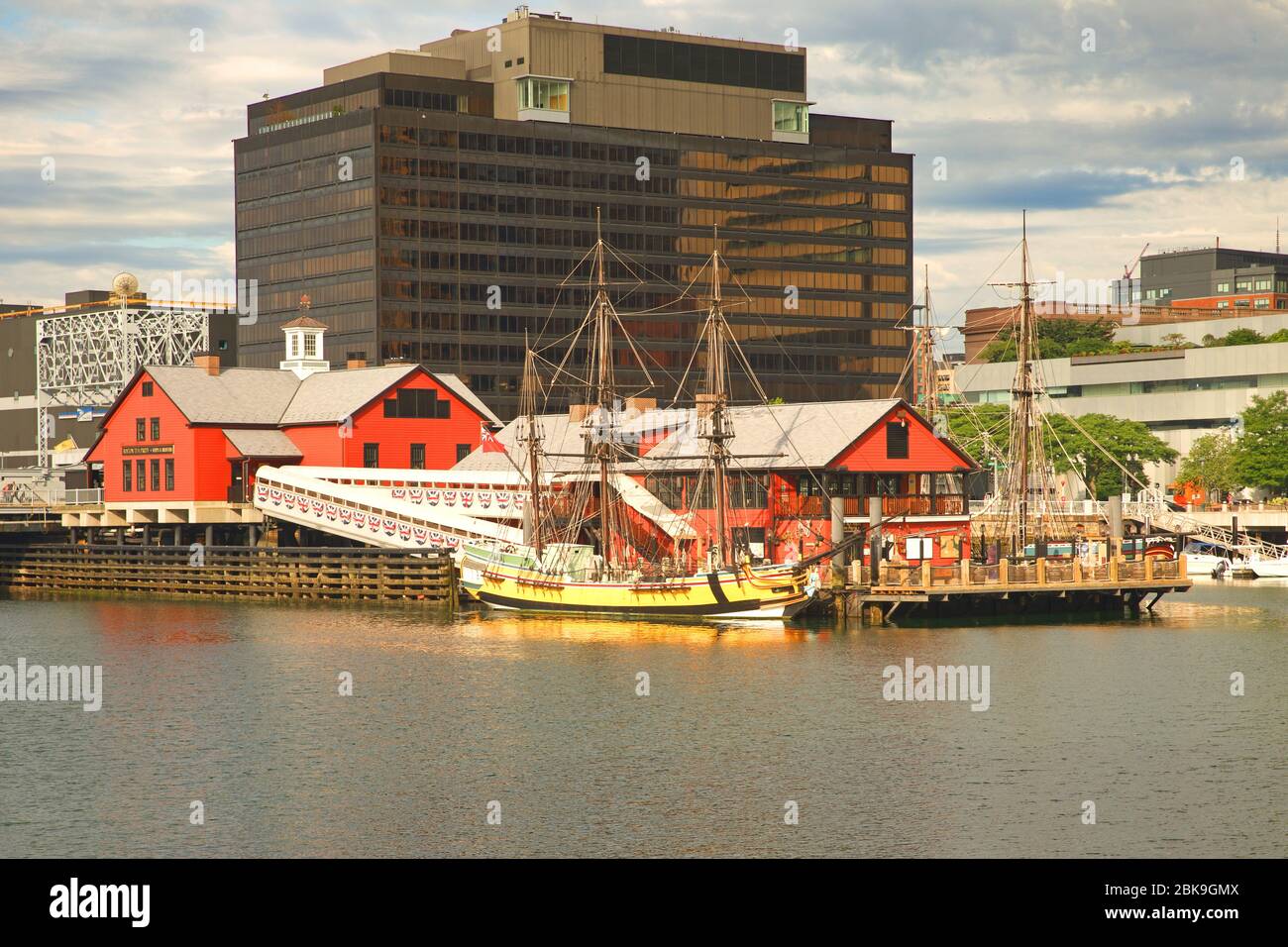 Boston,Massachusetts,USA-Juli,13,2018:Floating History Museum mit Live-Nachstellungen, Multimedia-Ausstellungen & eine Teestube. Stockfoto