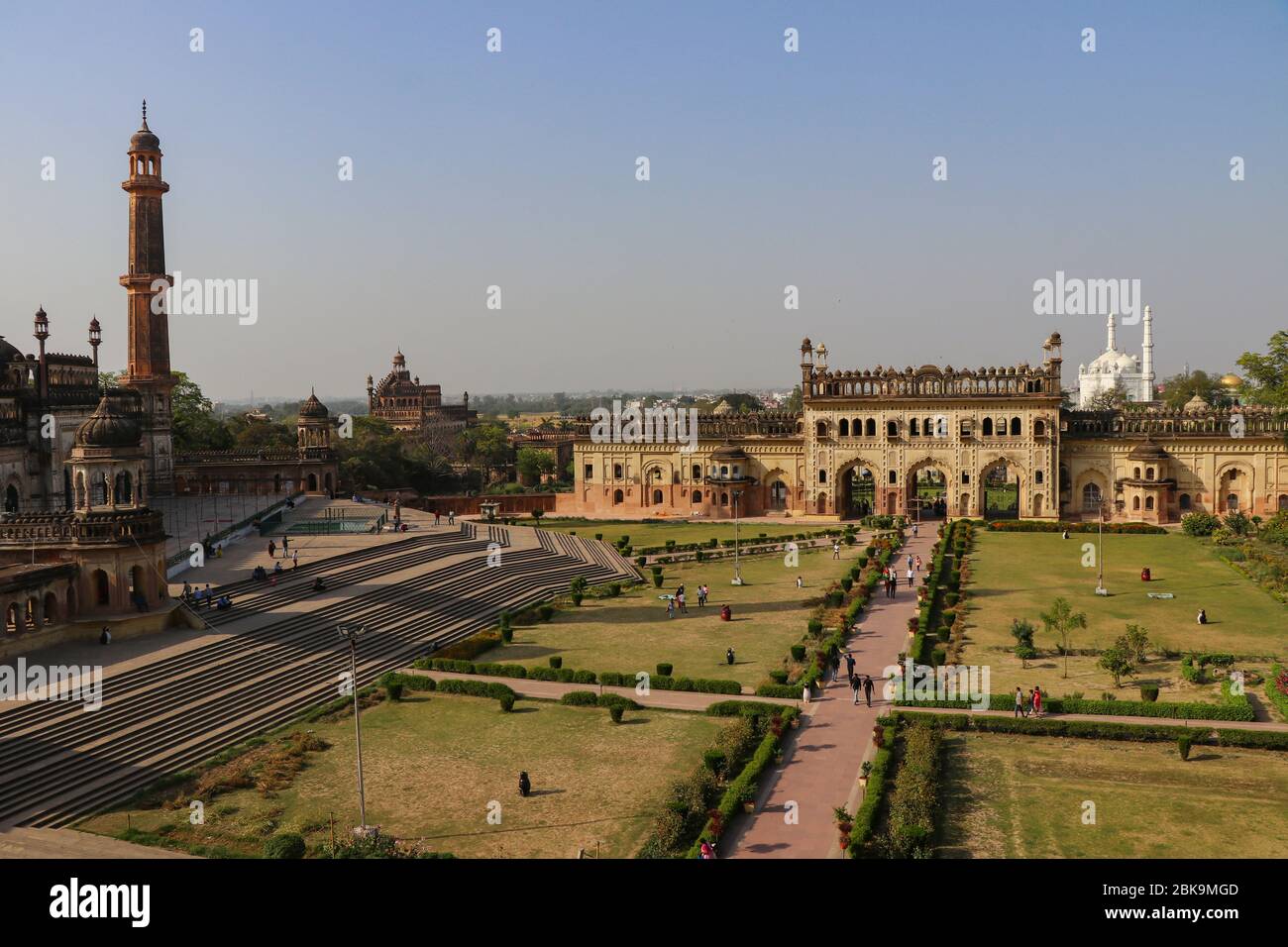 Bada Imambara, Lucknow Stadtbild Horizont, Lucknow, Uttar Pradesh, Indien Stockfoto