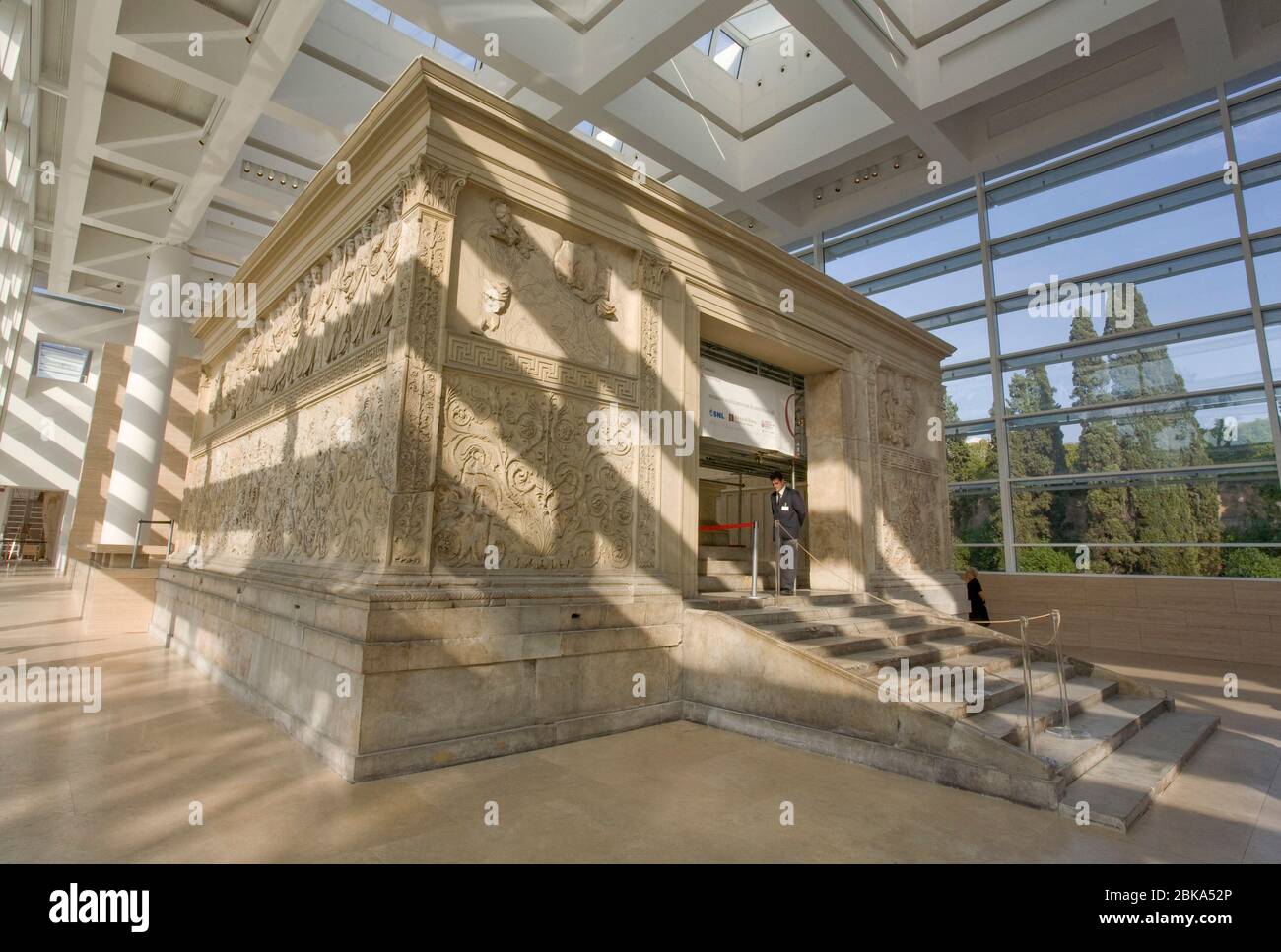 MUSEUM VON ARA PACIS, ROMA Stockfoto