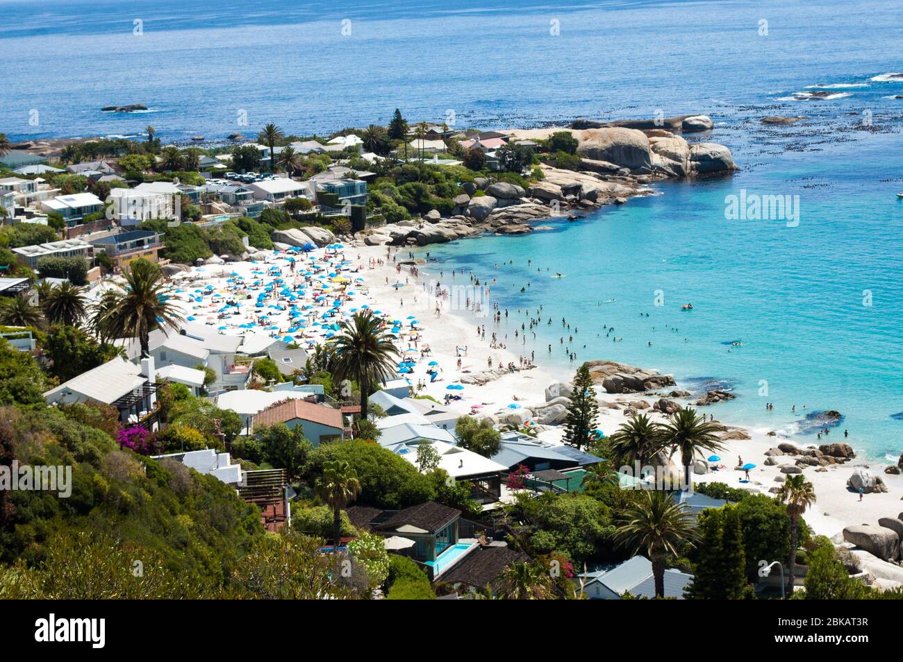 Der wunderschöne Clifton Beach (in der Nähe von Camps Bay) in Kapstadt, Südafrika Stockfoto