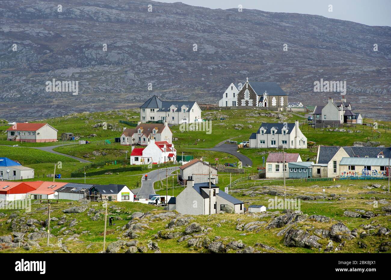 Die Insel Eriskay, Äußere Hebriden, Schottland. Stockfoto