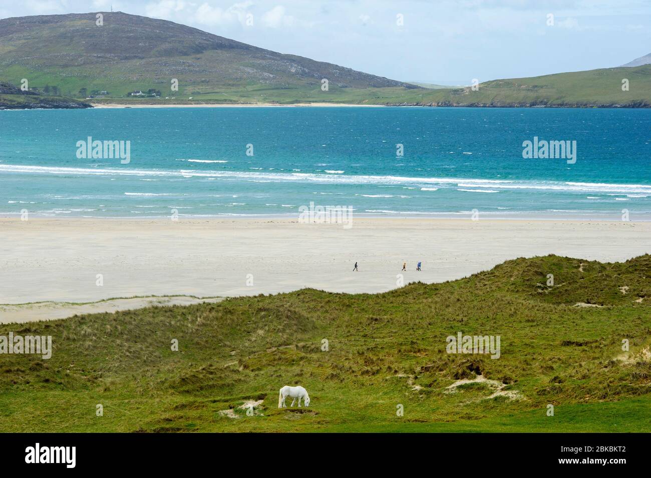 Luskentire Beach, Isle of harris, Äußere Hebriden, Schottland Stockfoto