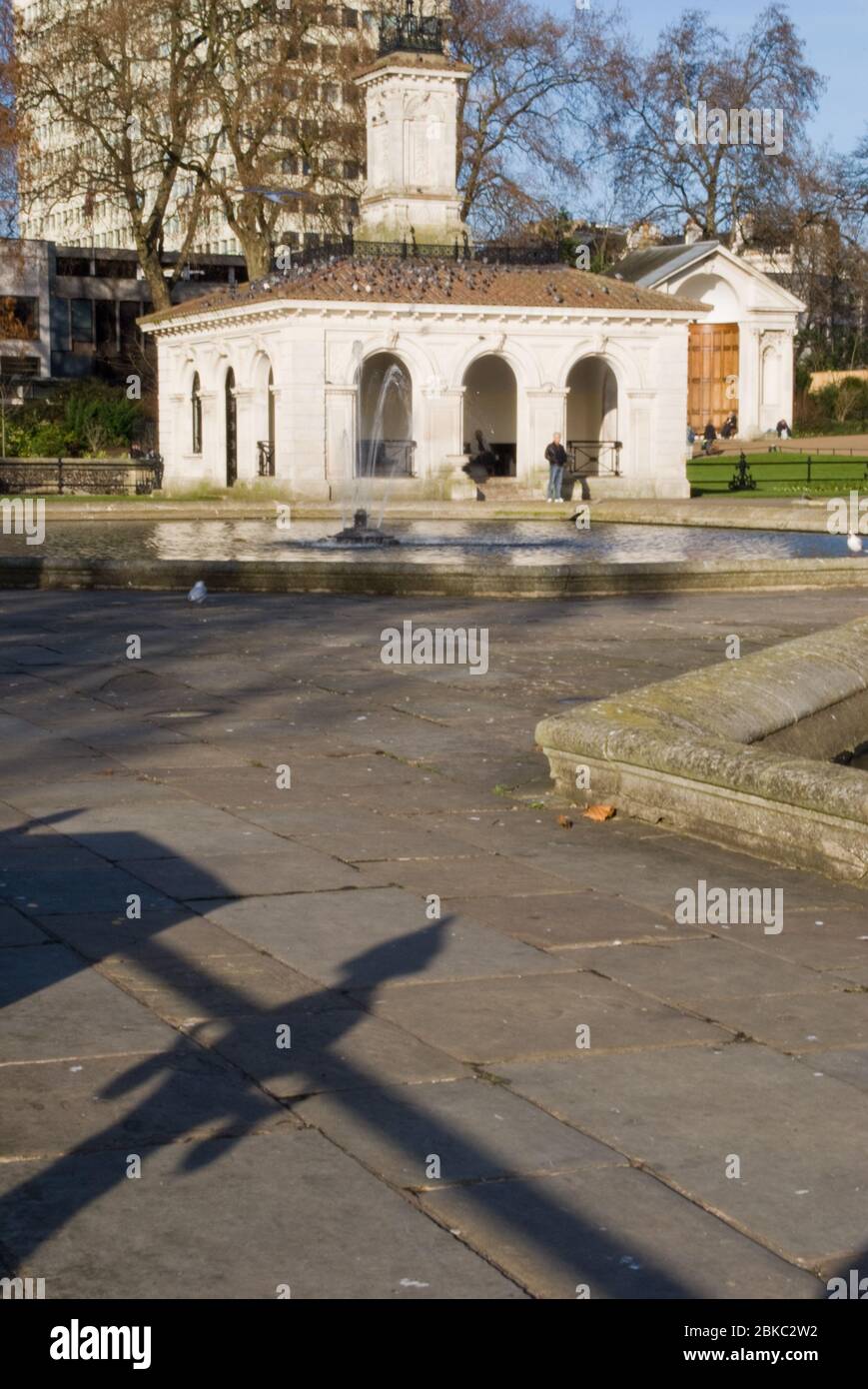 Water Garden Landscape Architecture Traditional Classical Classic Italian Gardens Kensington Gardens, London W2 2UH von James Pennethorne Stockfoto