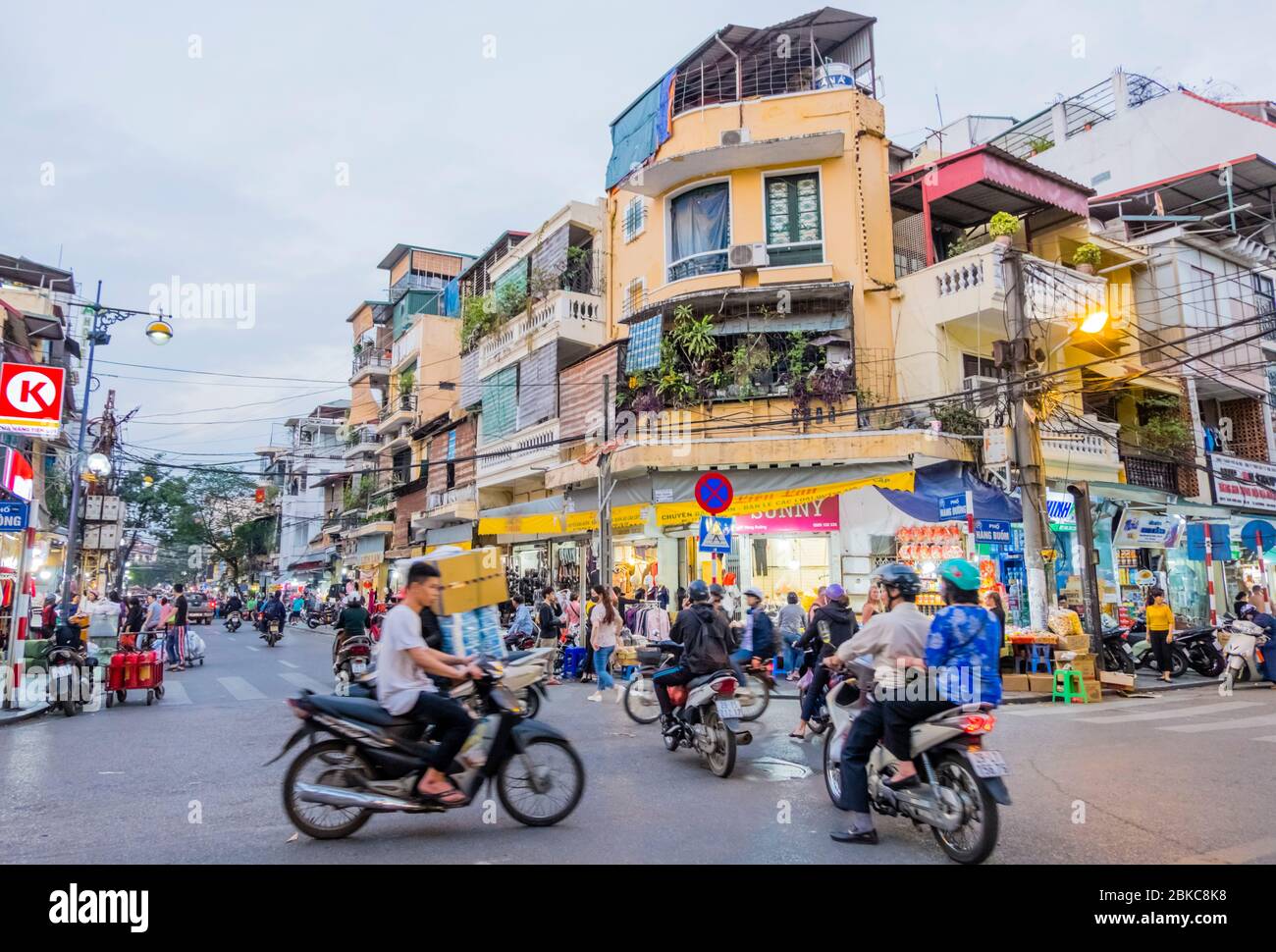 Hang Buom Street, Altstadt, Hanoi, Vietnam Stockfoto