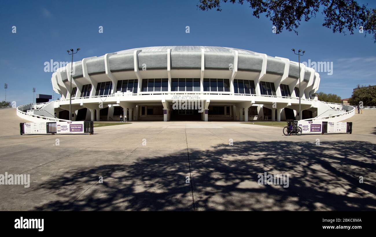 Baton Rouge, Louisiana, USA - 2020: Das Pete Maravich Assembly Center ist eine Mehrzweckarena an der Louisiana State University. Stockfoto