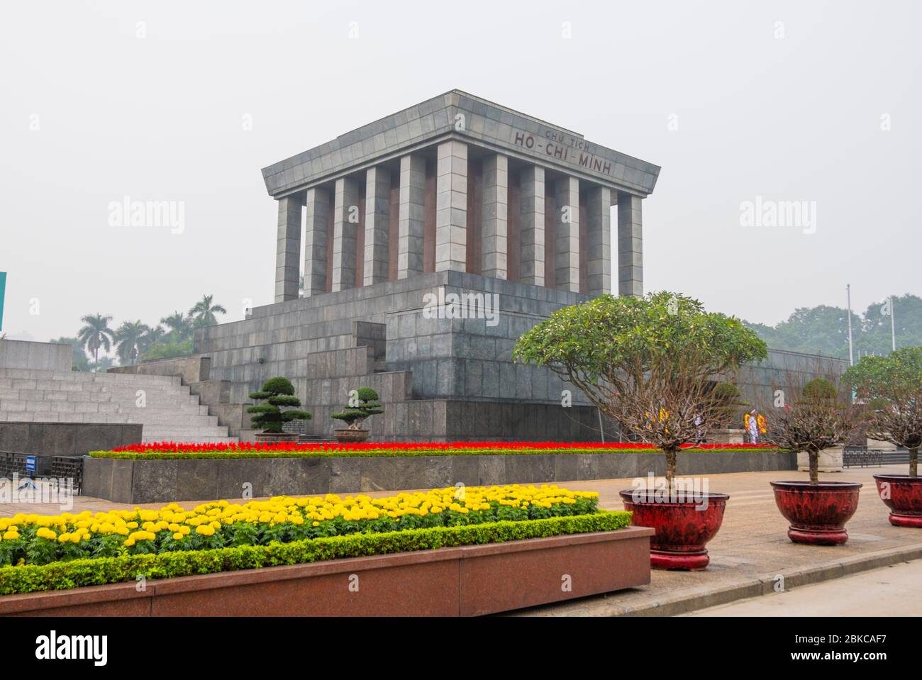 Lang Chu Ticc Ho Chi Minh, Ho Chi Minh Mausoleum, Ba Dinh Bezirk, Hanoi, Vietnam Stockfoto