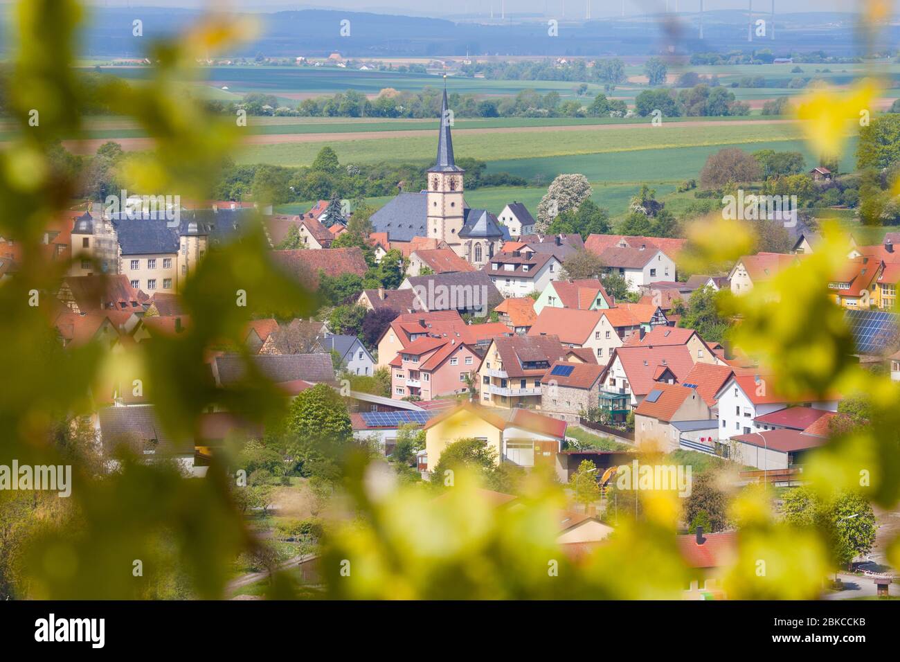 Oberschwarzach in unterfranken, Deutschland Stockfoto