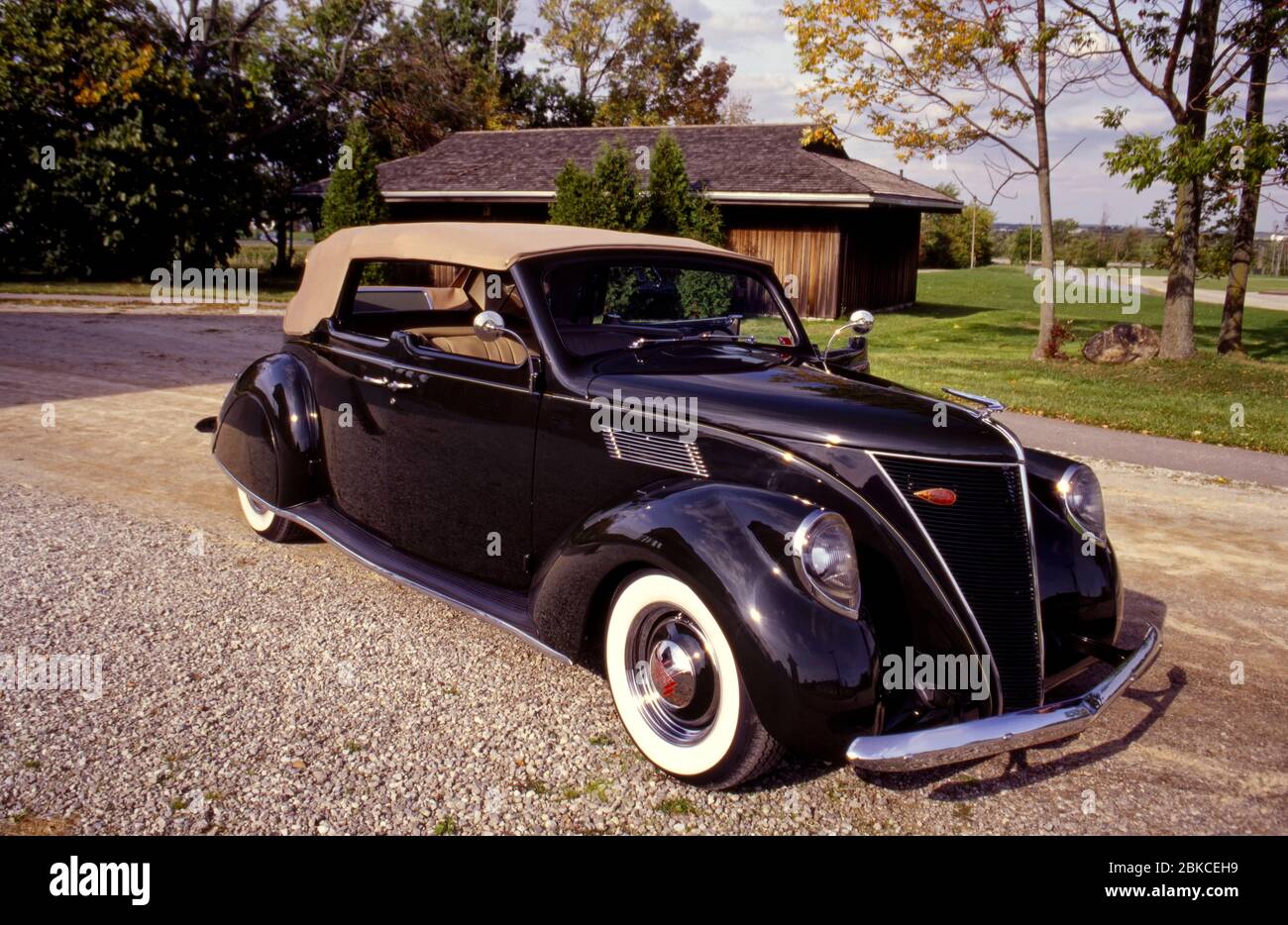 1937 Kundenspezifische Lincoln Zephyr Stockfoto