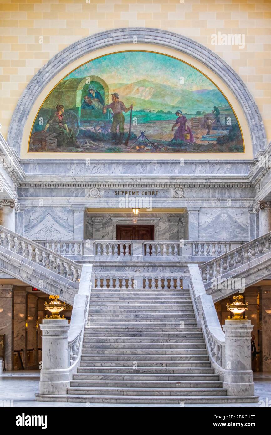 Utah State Capitol Building in Salt Lake City, Utah. Stockfoto