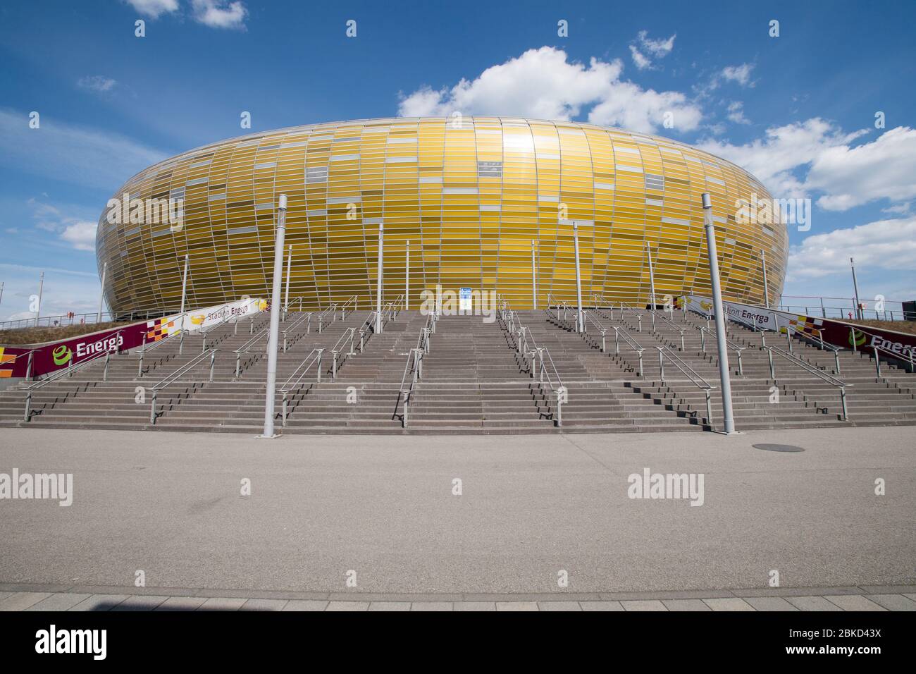 Stadion Energa Danzig, Heimstadion der Fußballmannschaft von Lechia Danzig, in Danzig, Polen. 27. April 2020 © Wojciech Strozyk / Alamy Stock Photo *** Local Captio Stockfoto