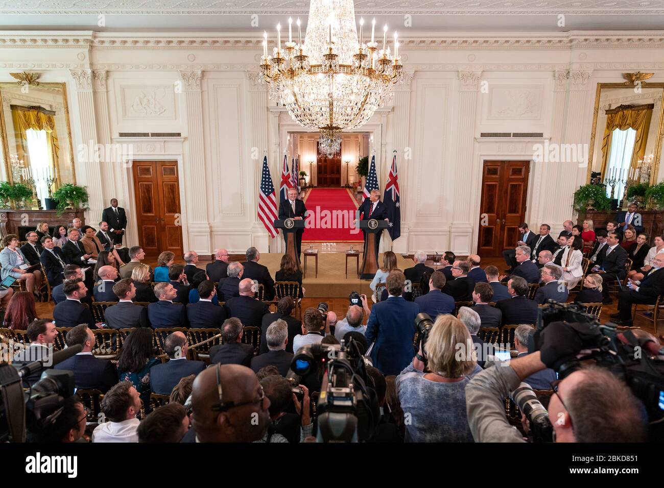 Der Hashtag #USAxAUS steht für die starke Beziehung und Partnerschaft zwischen den Vereinigten Staaten und Australien. Stockfoto