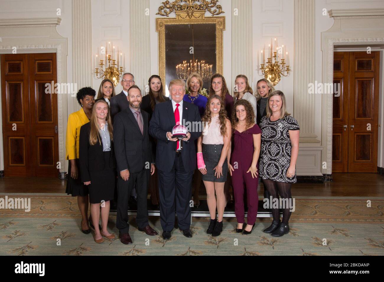 Der Collegiate National Champions Day ist eine Feier, die der Anerkennung der Leistungen von Collegiate Sports Teams gewidmet ist, die nationale Meisterschaften gewonnen haben. Die Veranstaltung ehrt Studenten-Athleten und ihren Erfolg in ihren jeweiligen Sportarten. Stockfoto