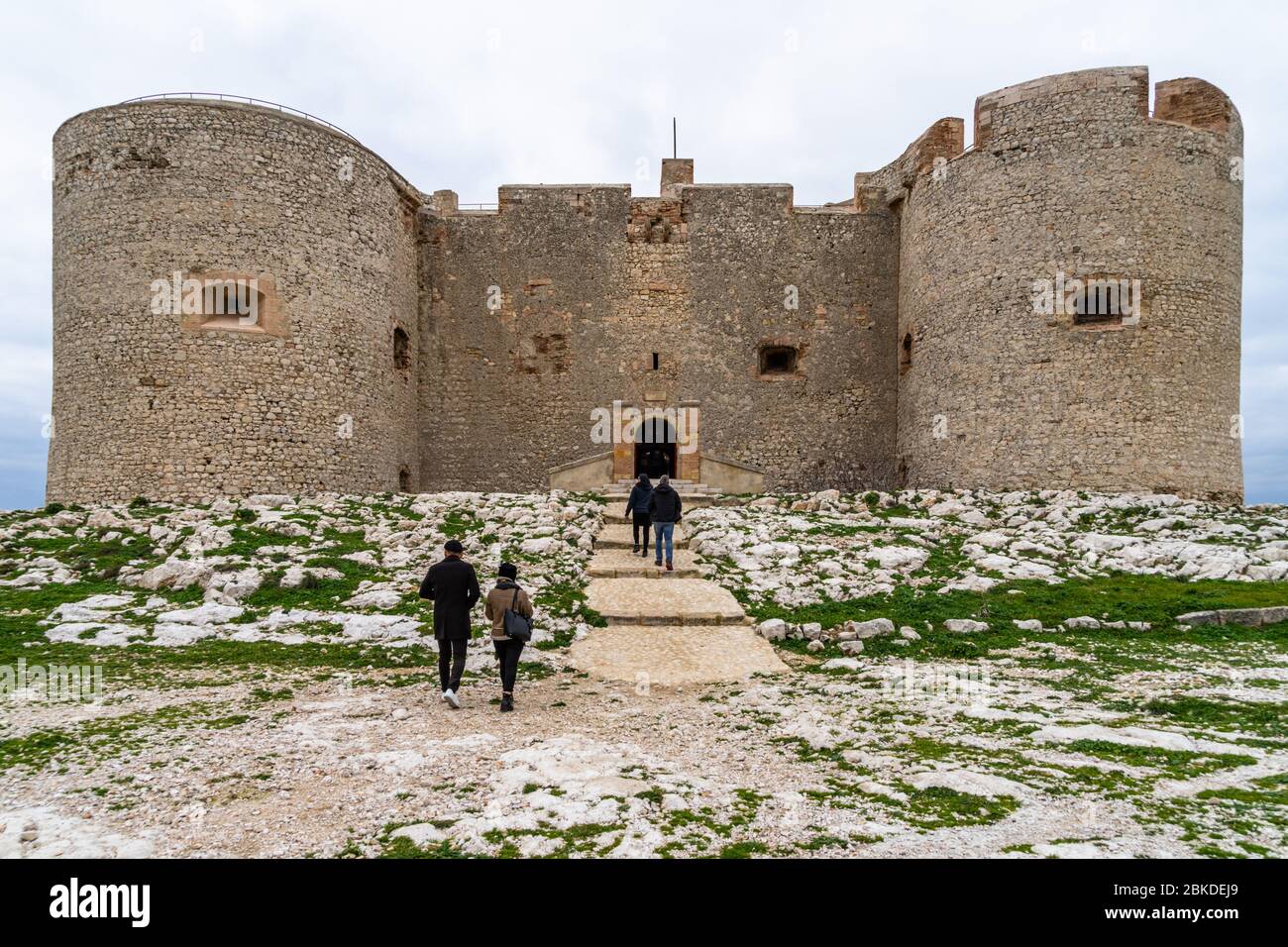 Eingang des Chateau d'If, einer Festung auf einer Insel in der Bucht von Marseille, Frankreich Stockfoto