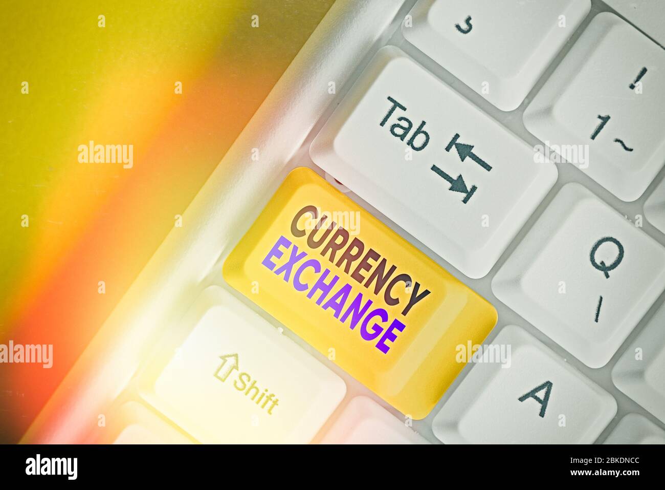 Handschrift Text Schreiben Währung Exchange. Konzeptioneller Fotoprozess der Veränderung einer Währung in eine andere Forex Stockfoto