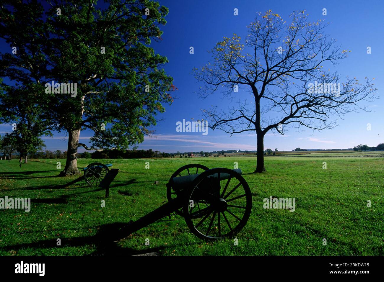 Cannon in der Nähe des Louisiana Memorial, Gettysburg National Military Park, Pennsylvania Stockfoto