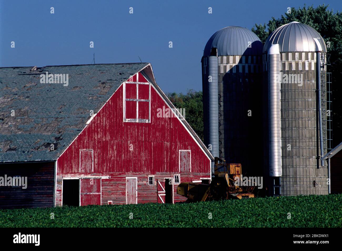 Farm, Minnehaha County, South Dakota Stockfoto