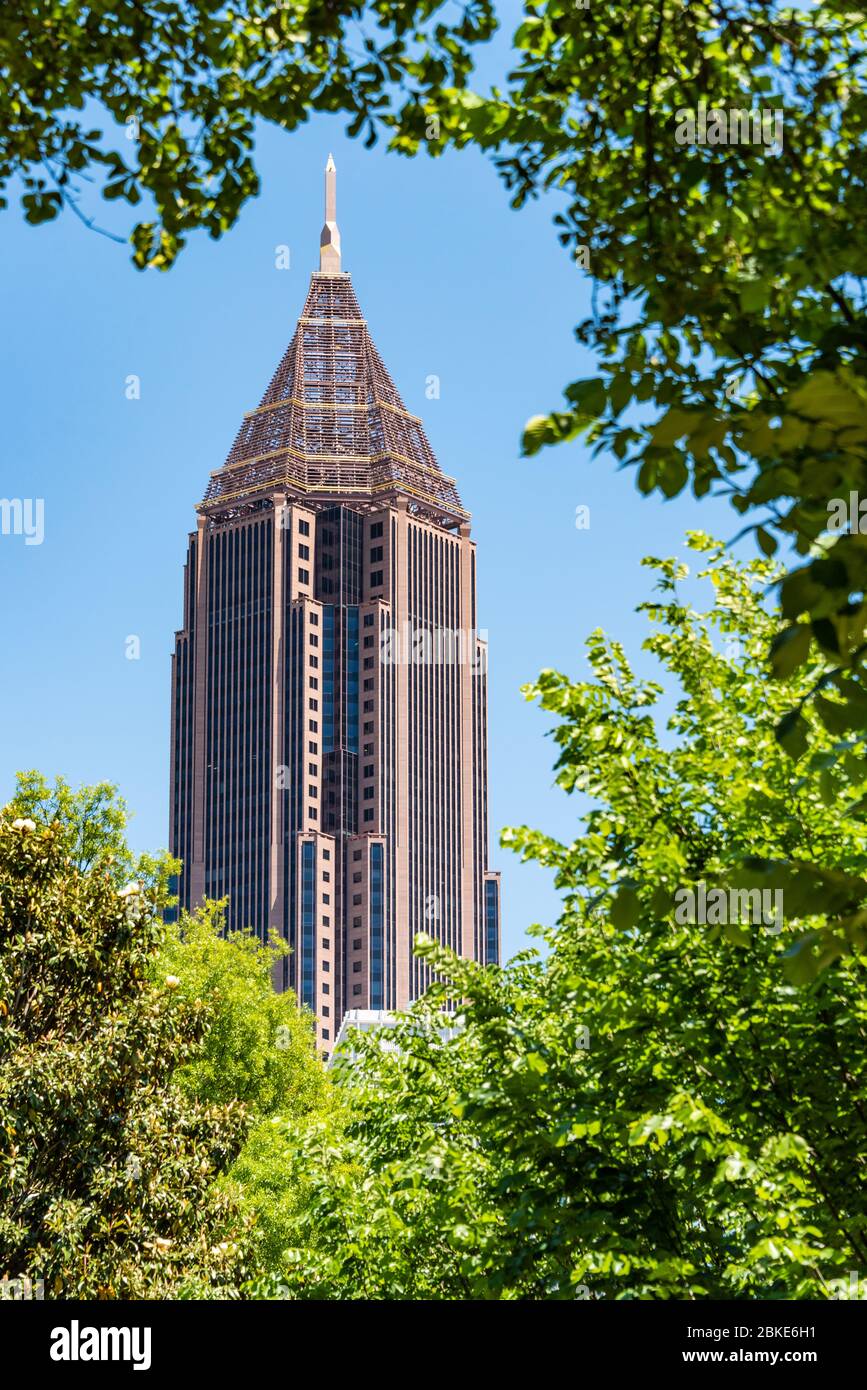 Das berühmte Bank of America Plaza-Gebäude in Atlanta, Georgia. (USA) Stockfoto