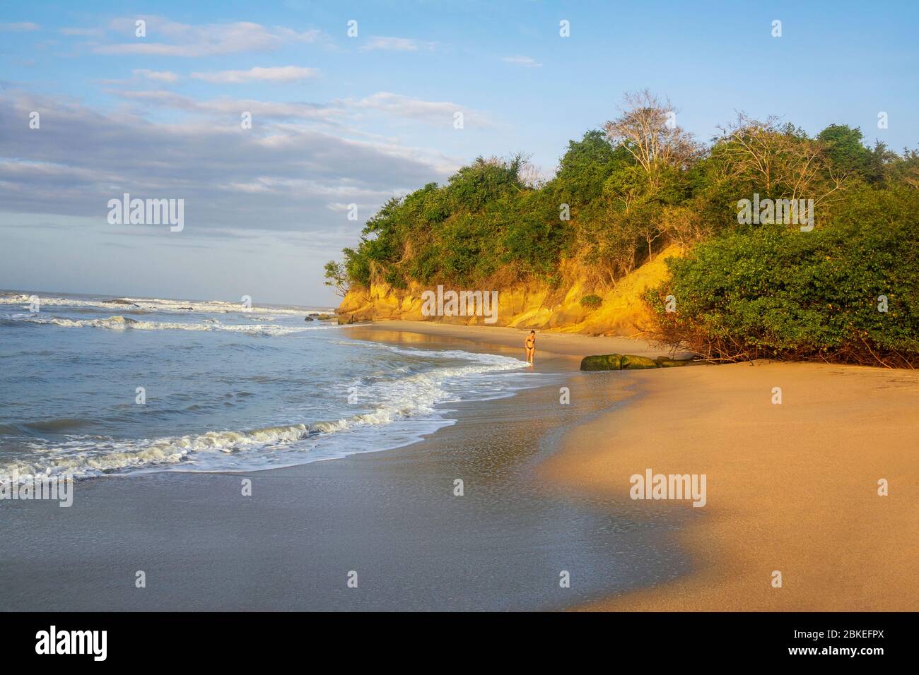 Palomino - Kolumbien, 19. Januar 2020: Palomino, ein kleiner Strandort an der nördlichen Karibikküste. Mit seiner entspannten Atmosphäre ist es praktisch ein Stockfoto