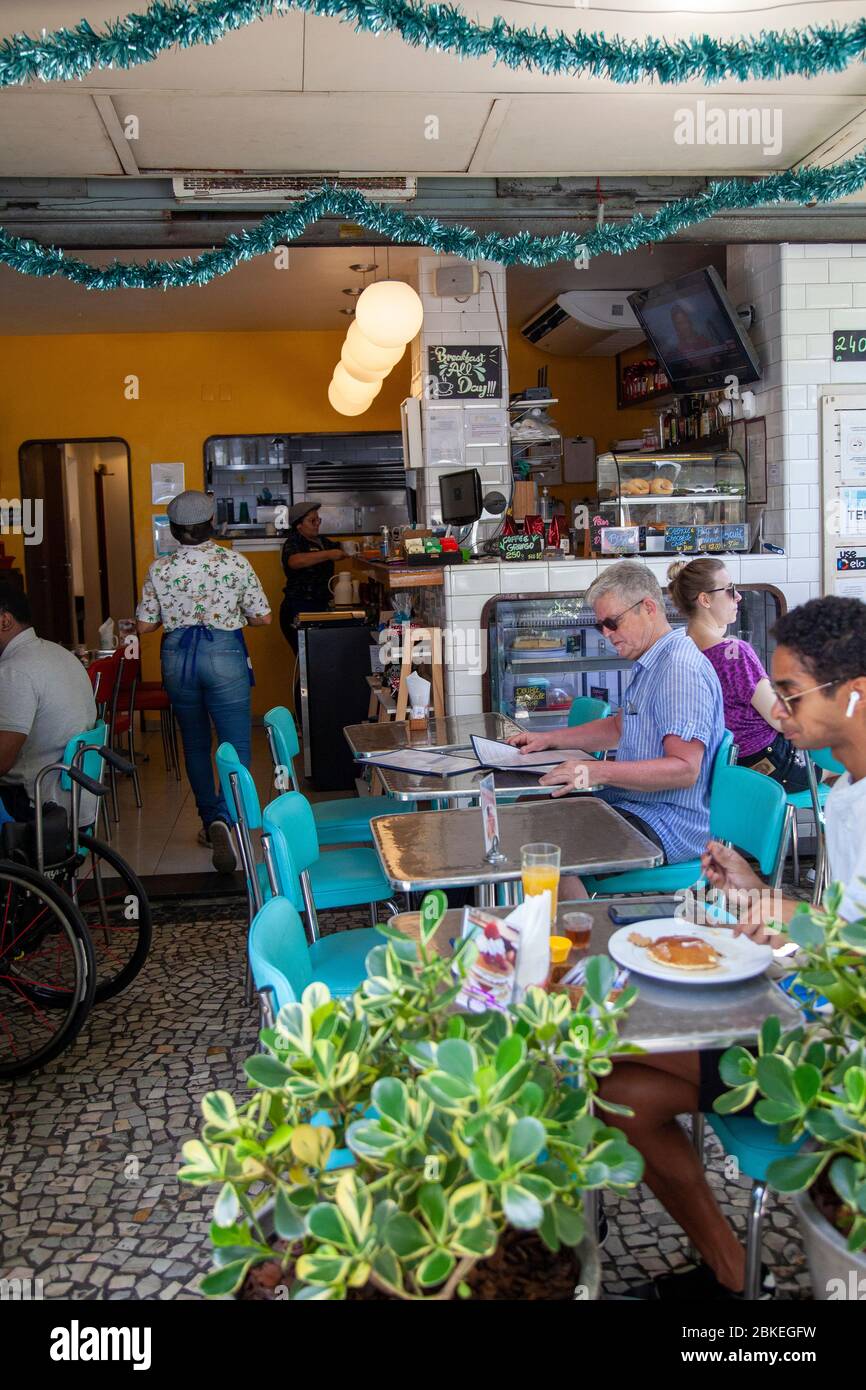 Gringo Cafe in Ipanema, Rio de Janeiro - Brasilien Stockfoto