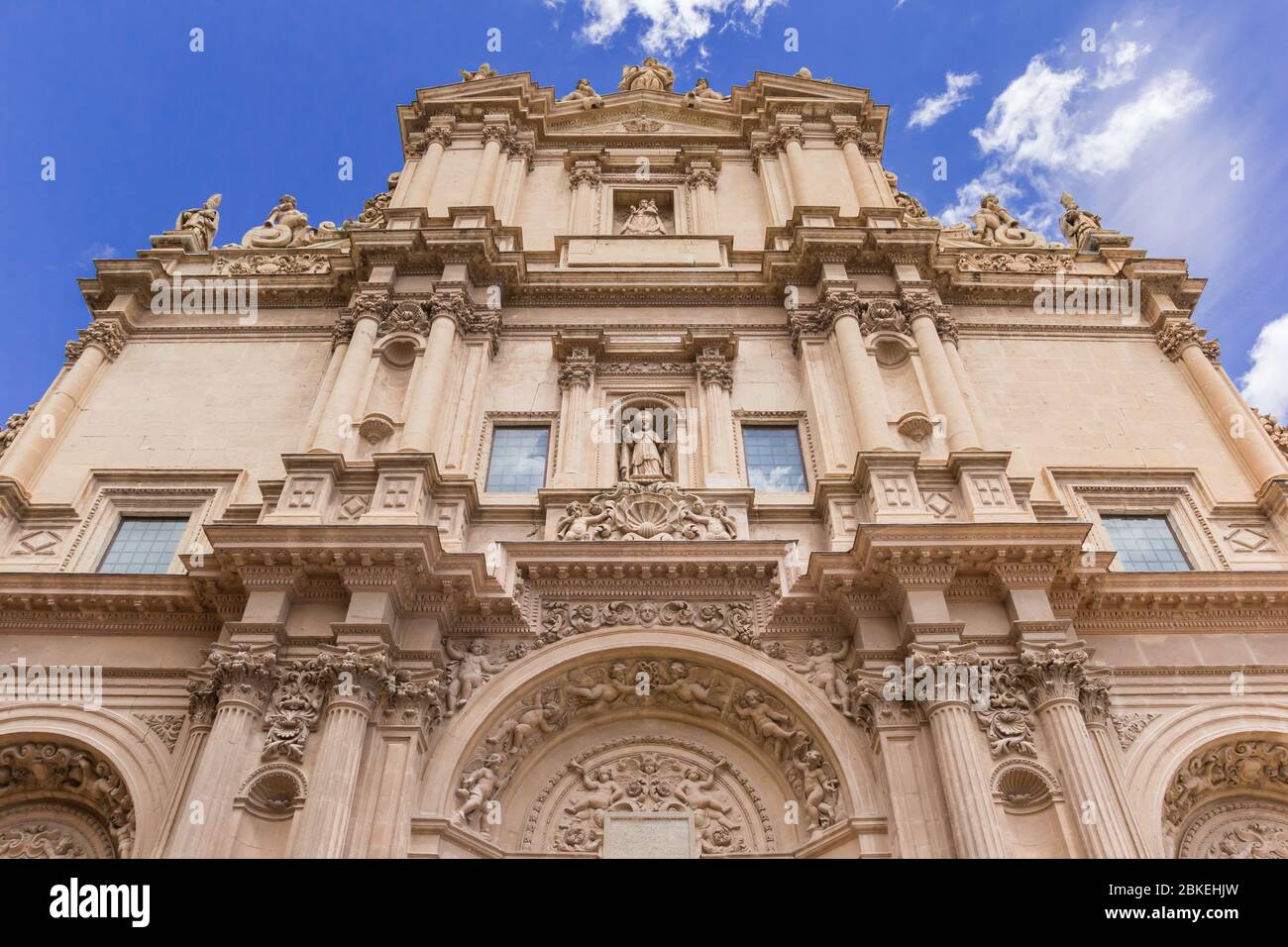 Fassade des historischen San Patricio Kirche in Lorca, Spanien Stockfoto