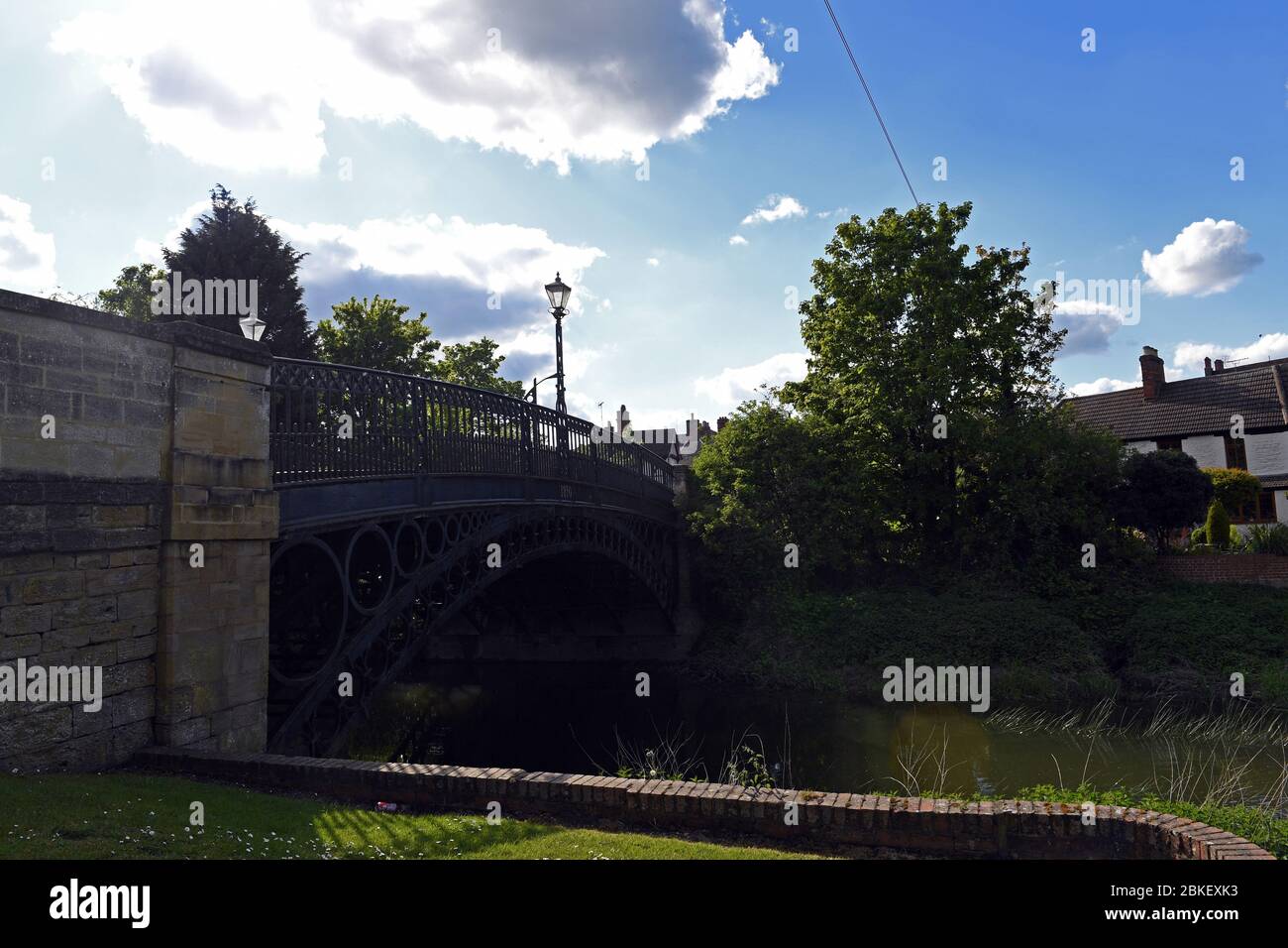 Newport Pagnell Iron Bridge über den Fluss Ouse Bucks Stockfoto
