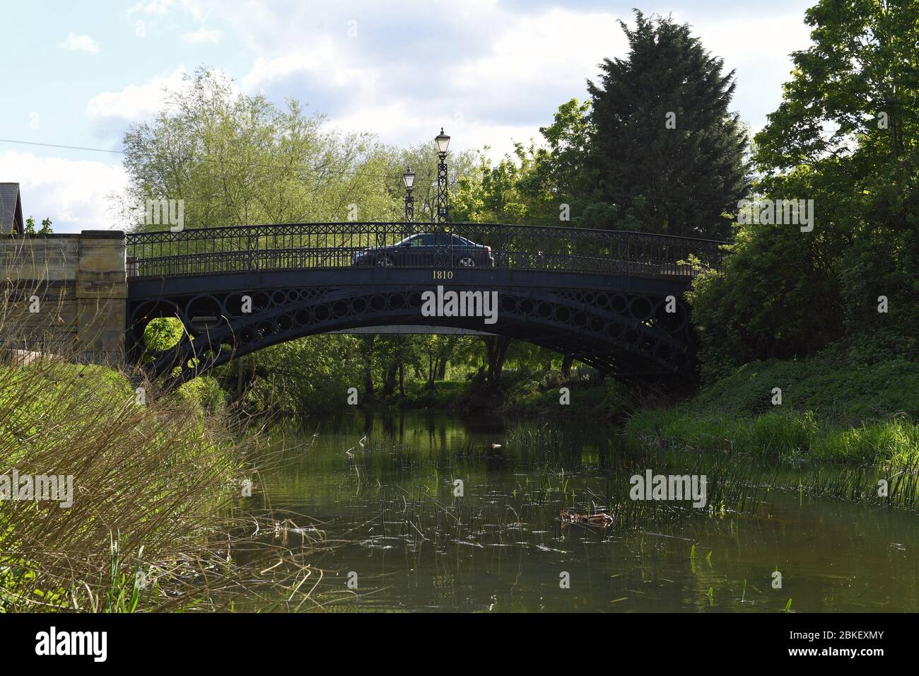 Newport Pagnell Iron Bridge über den Fluss Ouse Bucks Stockfoto