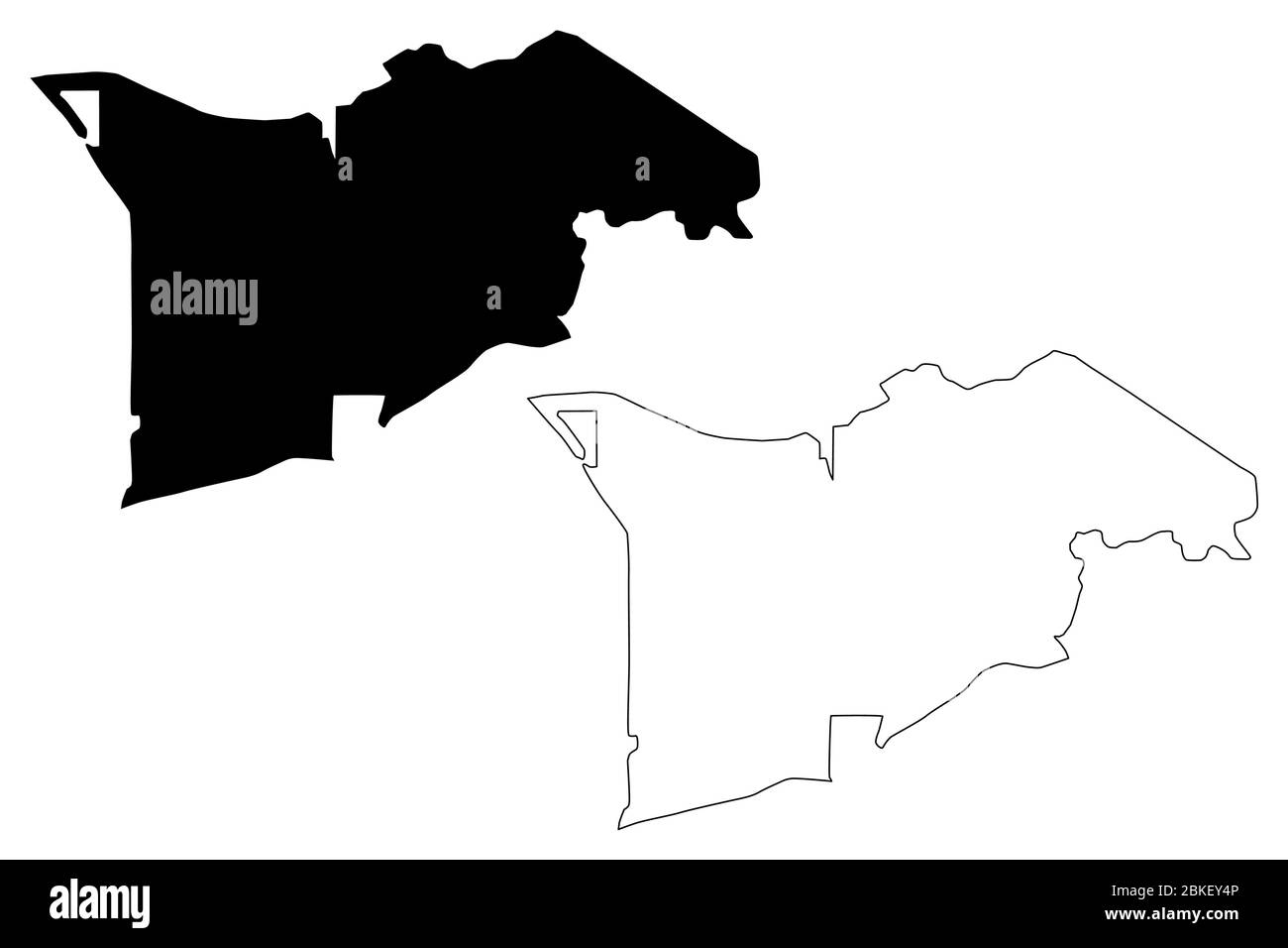 Cotai Pfarrei (Pfarreien von Macau, Macao Spezielle Verwaltungsregion der Volksrepublik China) Karte Vektor-Illustration, Skizze kritzelhaft Cotai Stock Vektor