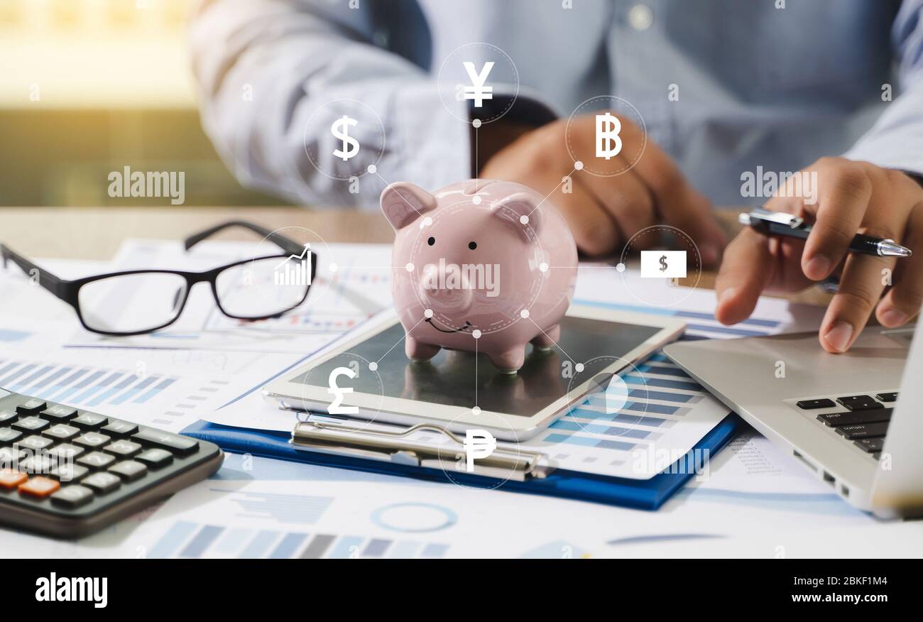 SALES MARKETING CONCECT, Customer Marketing Vertrieb Dashboard Grafiken und Business Marketing Team Diskussion Corporate Stockfoto