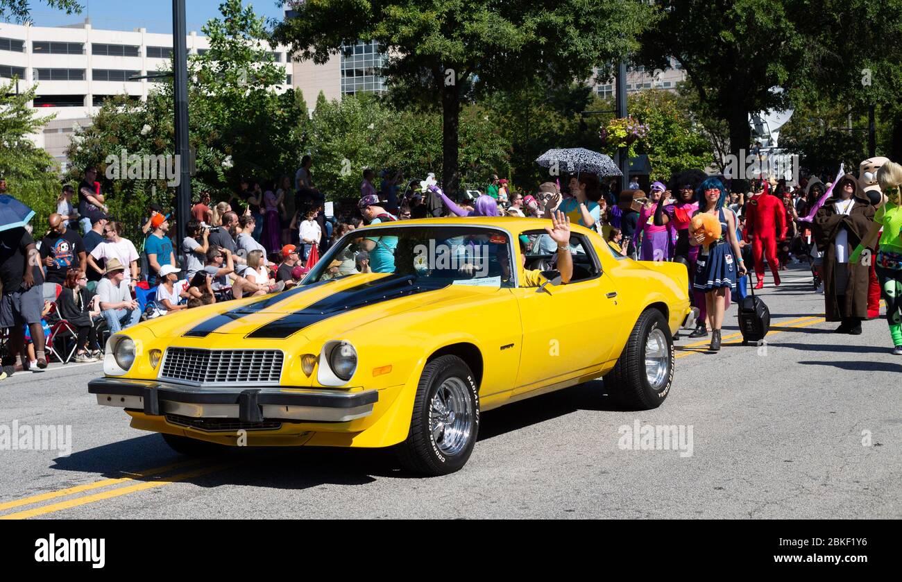 Sportwagen in DragonCon Stockfoto