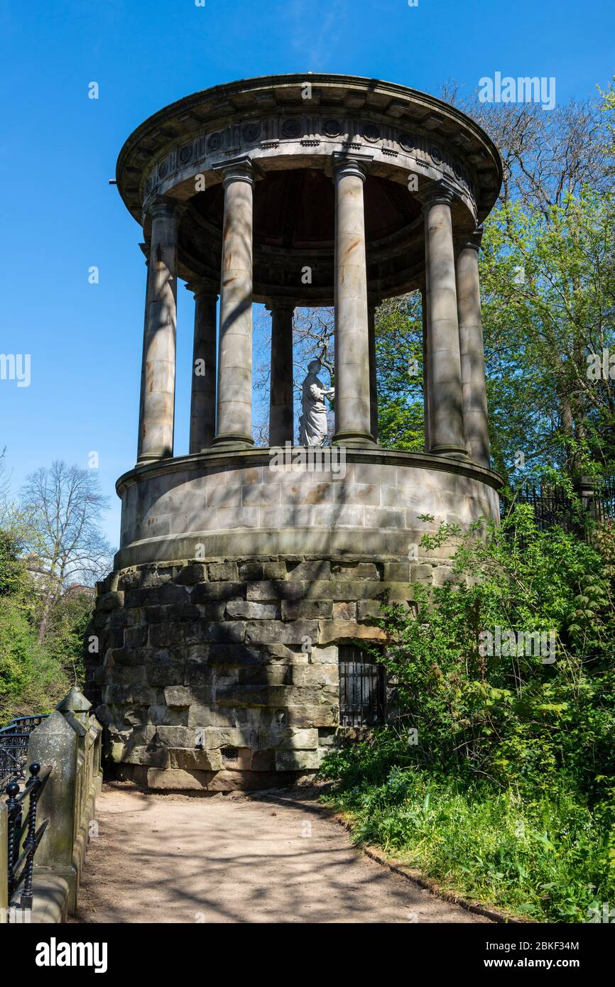 St. Bernard's Well auf dem Wasser von Leith im West End von Edinburgh, Schottland, Großbritannien Stockfoto