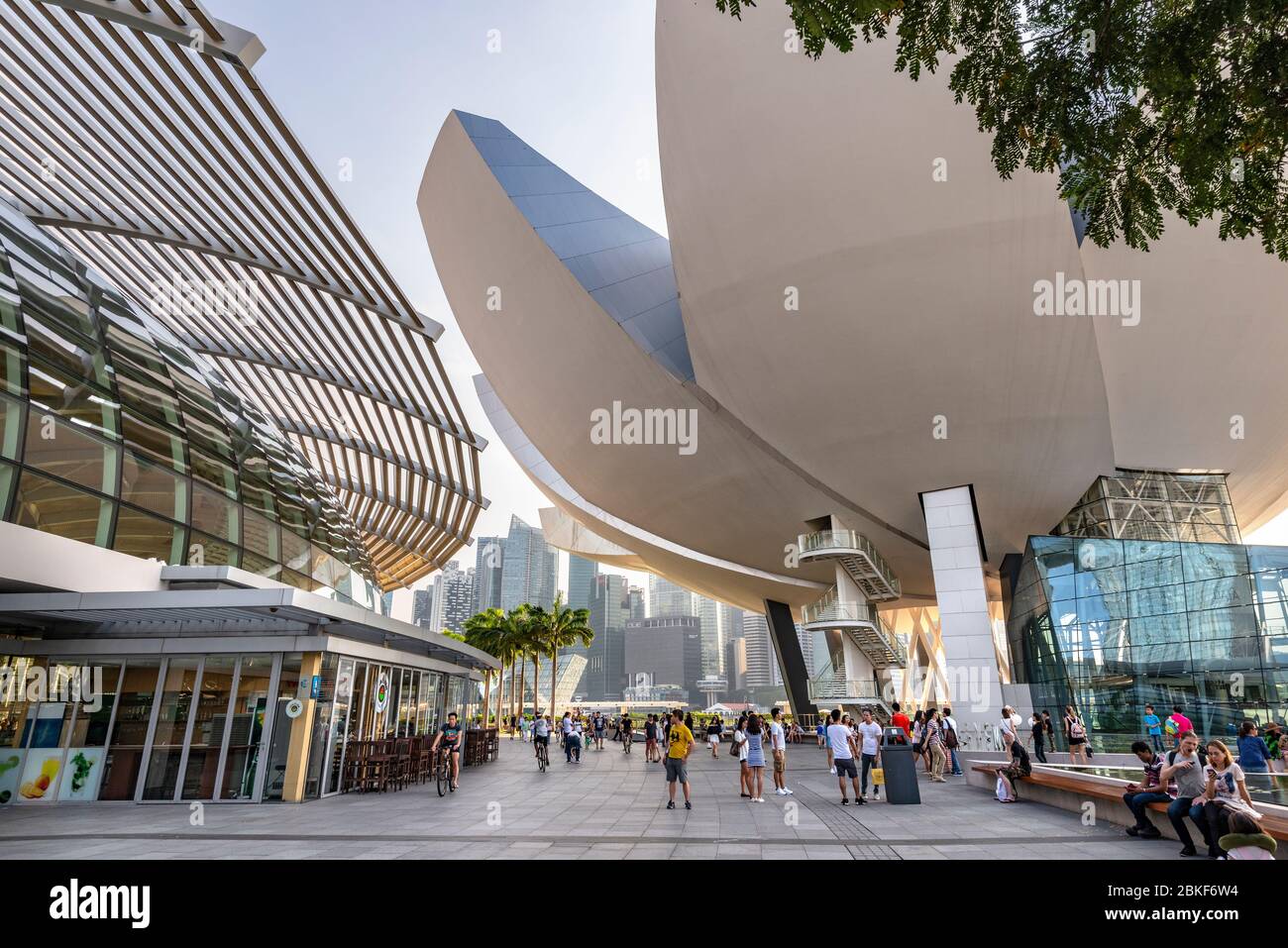 Marina Bay Architektur, Singapur Stockfoto
