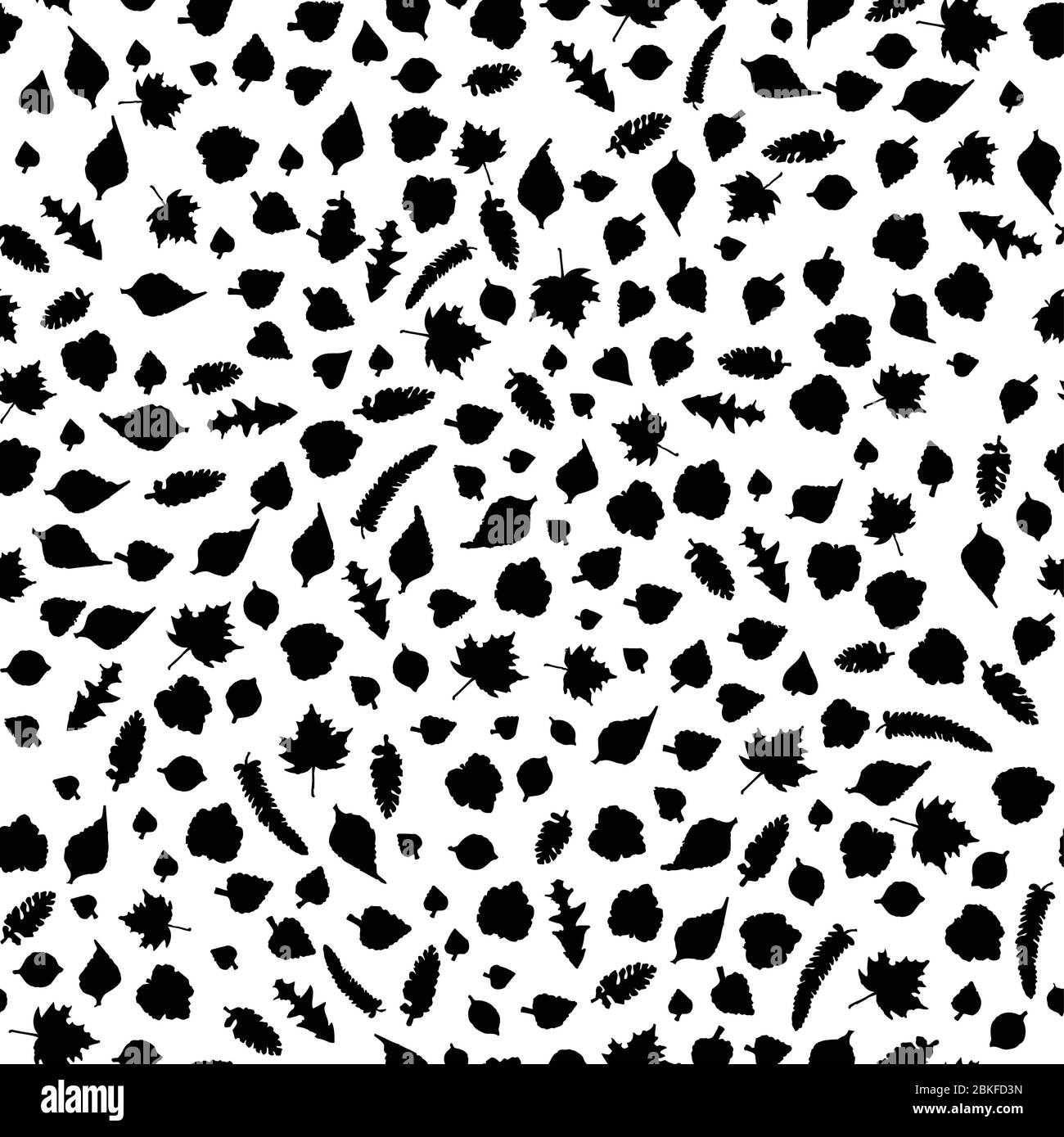 Hand gezeichnet abstrakten Hintergrund mit Herbstblättern. Stock Vektor