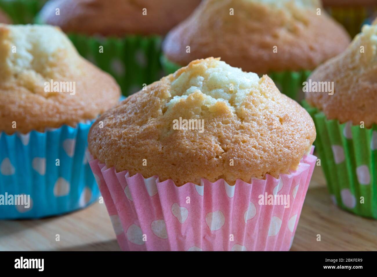 Frisch gebackene hausgemachte, Biskuit-Kuchen frisch aus dem Ofen Stockfoto