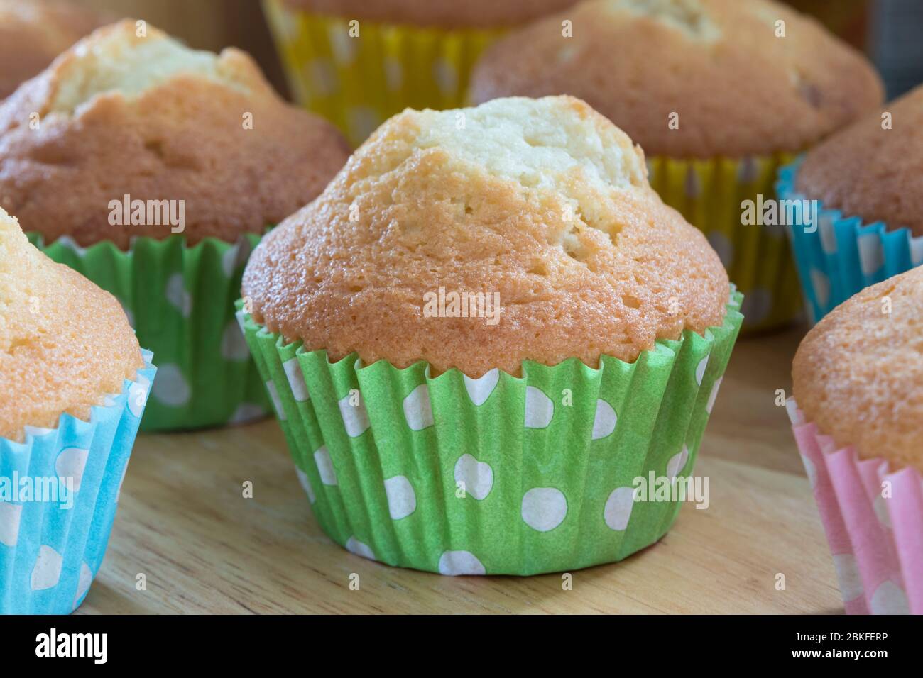 Frisch gebackene hausgemachte, Biskuit-Kuchen frisch aus dem Ofen Stockfoto