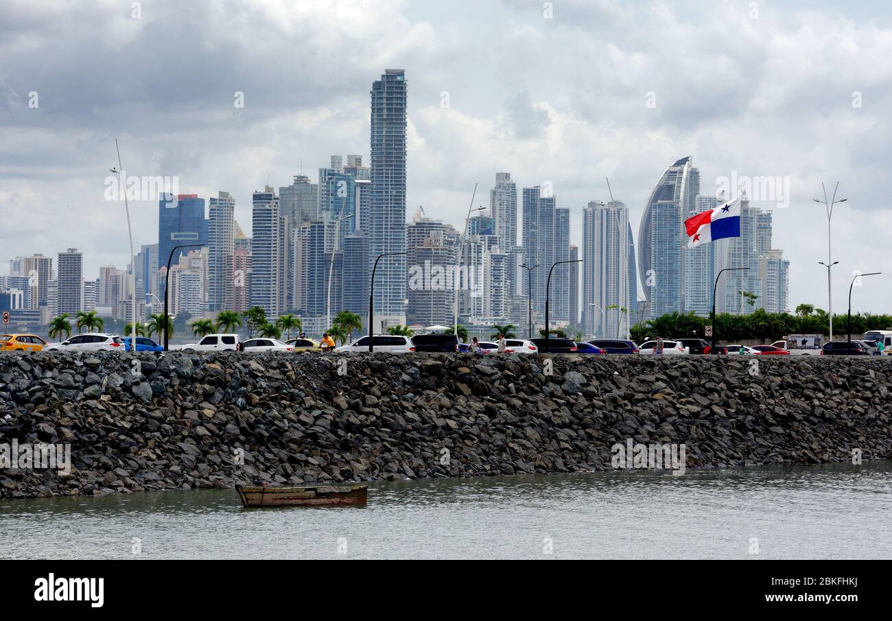 Die finanzanische und modenr Bezirk von panama City, Panama, Zentralamerika Stockfoto