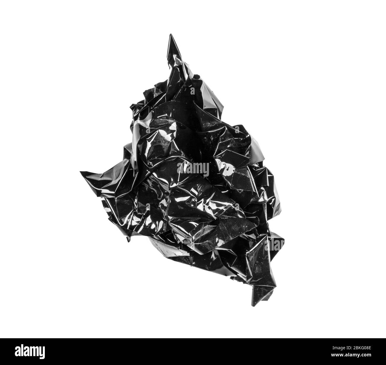 Schwarzes Isolierband auf weißem Hintergrund Stockfoto