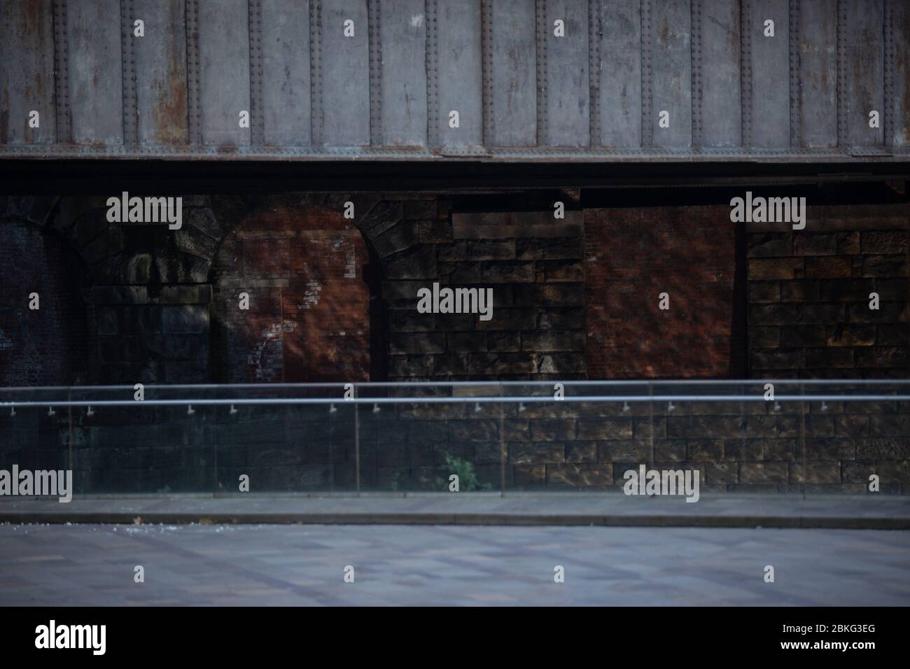 Manchester Stadtzentrum, Greengate Square, Cathedral Approach, Lines, Architektur, Landschaft Stockfoto