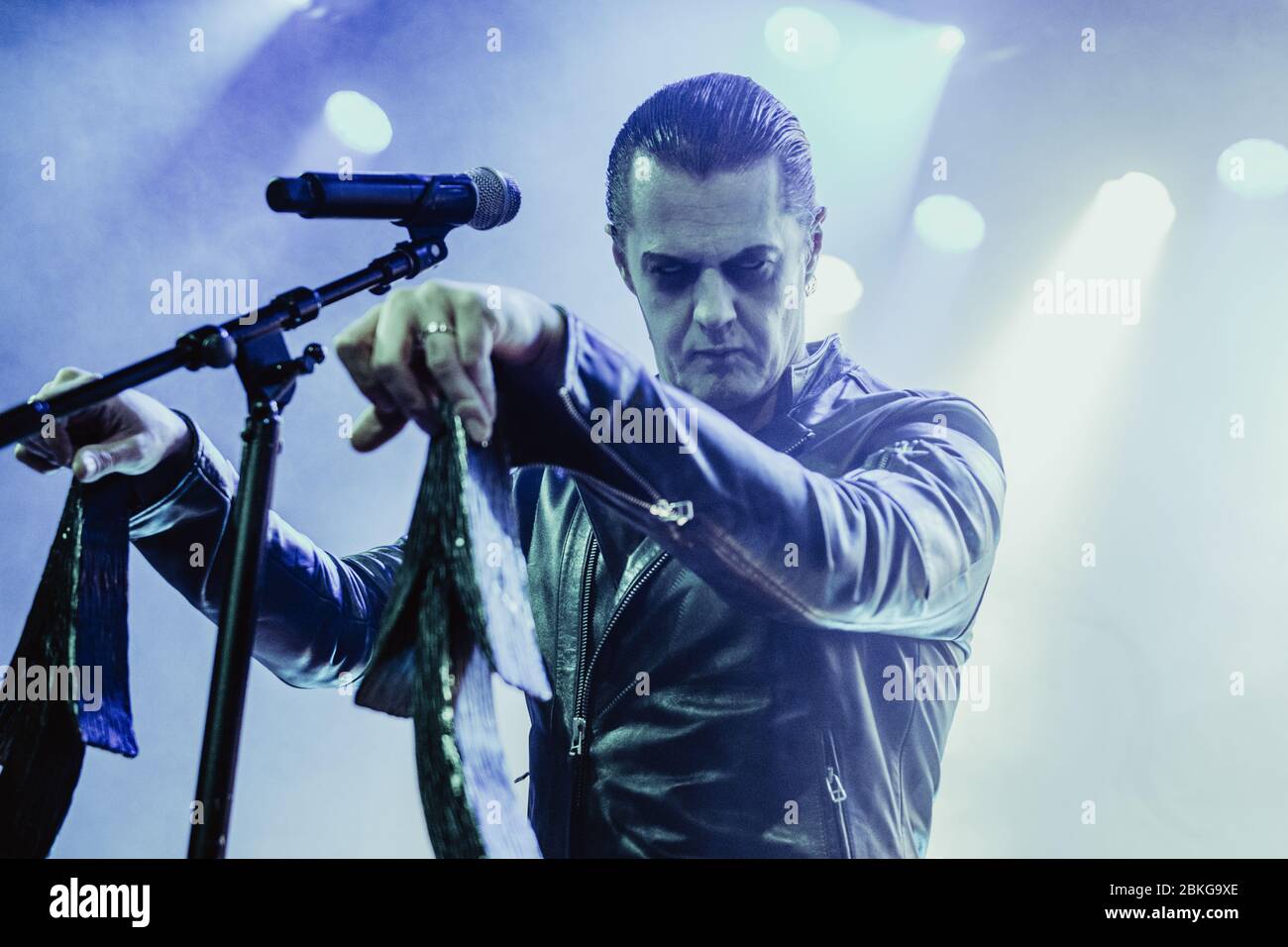 Aarhus, Dänemark. Oktober 2017. Die norwegische Black Metal Band Satyricon spielt ein Live-Konzert im Train in Aarhus. Hier ist Sänger Satyr live auf der Bühne zu sehen. (Foto: Gonzales Photo - Nikolaj Bransholm). Stockfoto
