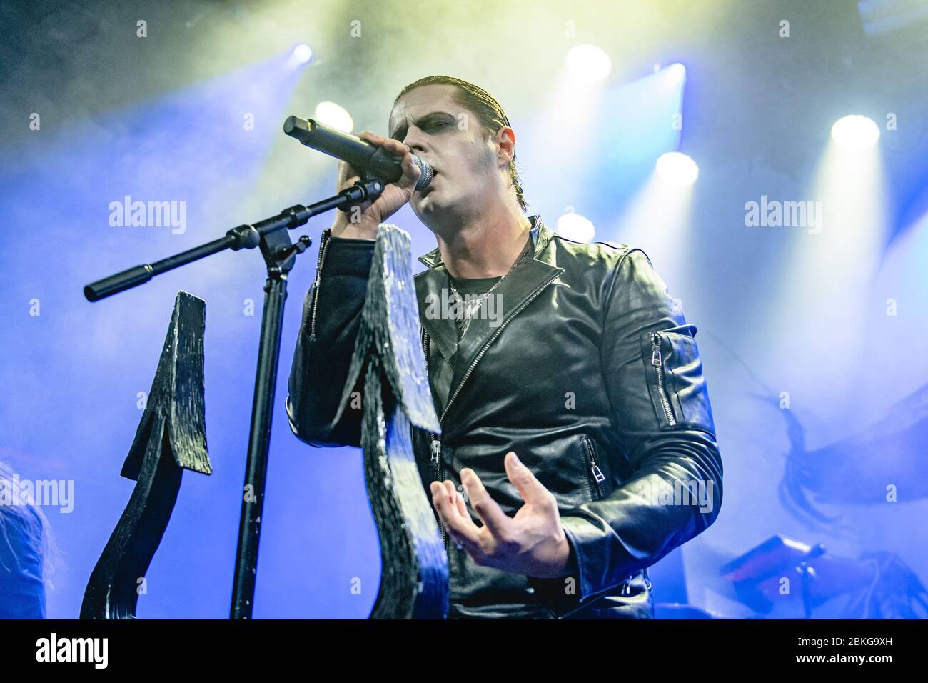 Aarhus, Dänemark. Oktober 2017. Die norwegische Black Metal Band Satyricon spielt ein Live-Konzert im Train in Aarhus. Hier ist Sänger Satyr live auf der Bühne zu sehen. (Foto: Gonzales Photo - Nikolaj Bransholm). Stockfoto