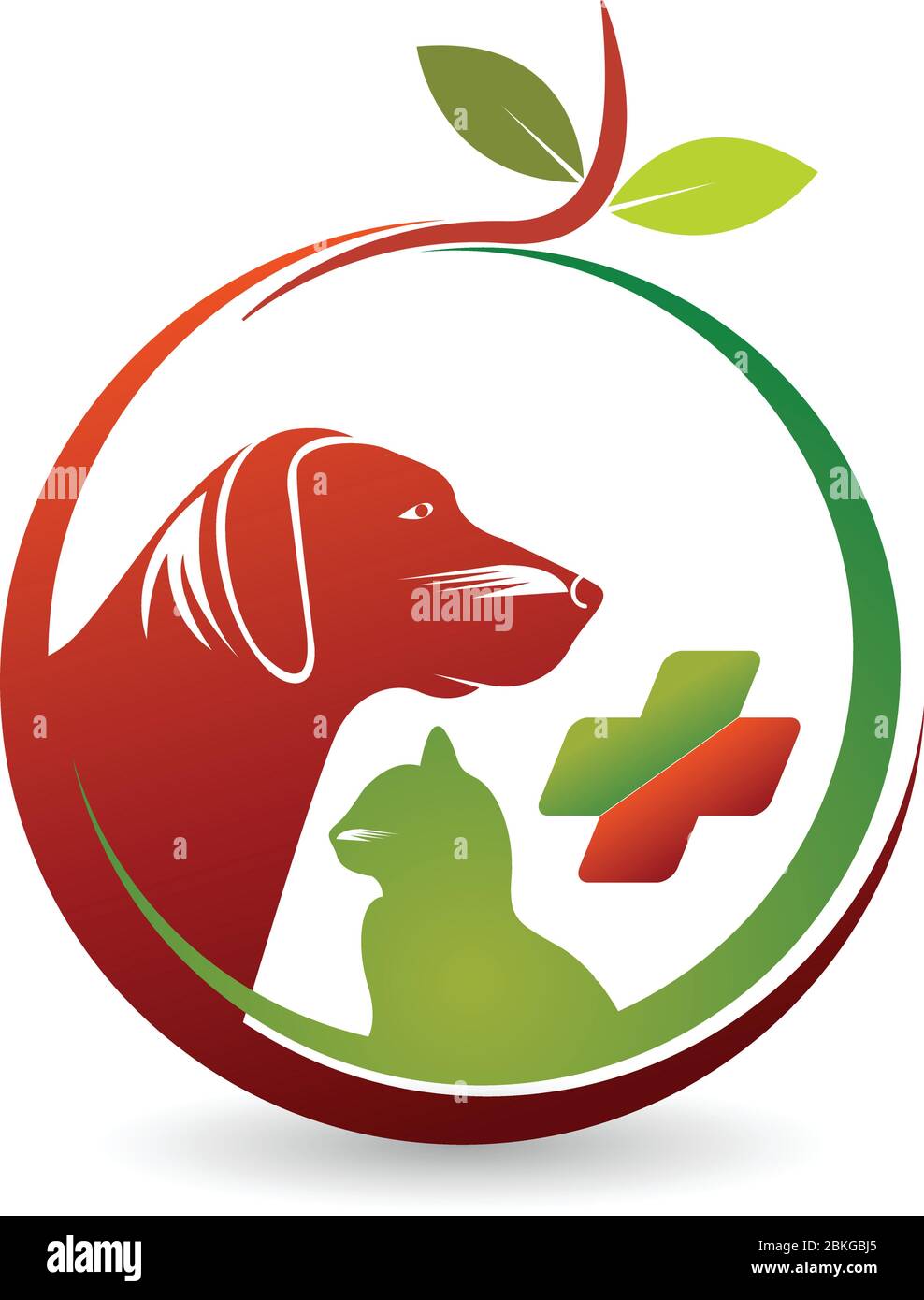 Logo für die Pflege von Haustieren Stock Vektor