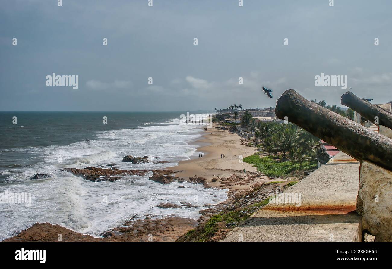 Cape Coast Fort Carolus in Westafrika, Ghana Stockfoto