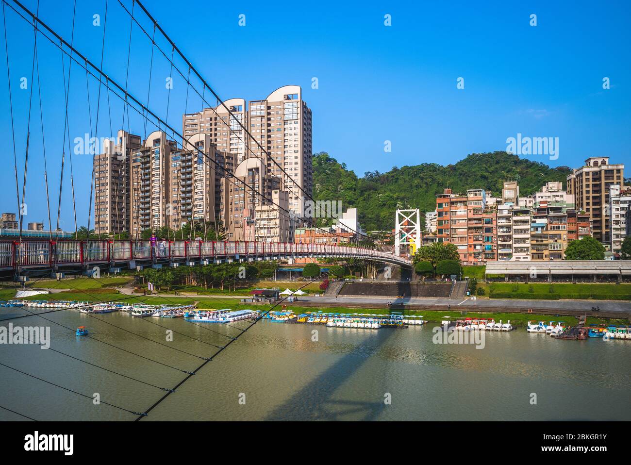 Landschaft von bitan in der neuen stadt taipei, taiwan Stockfoto