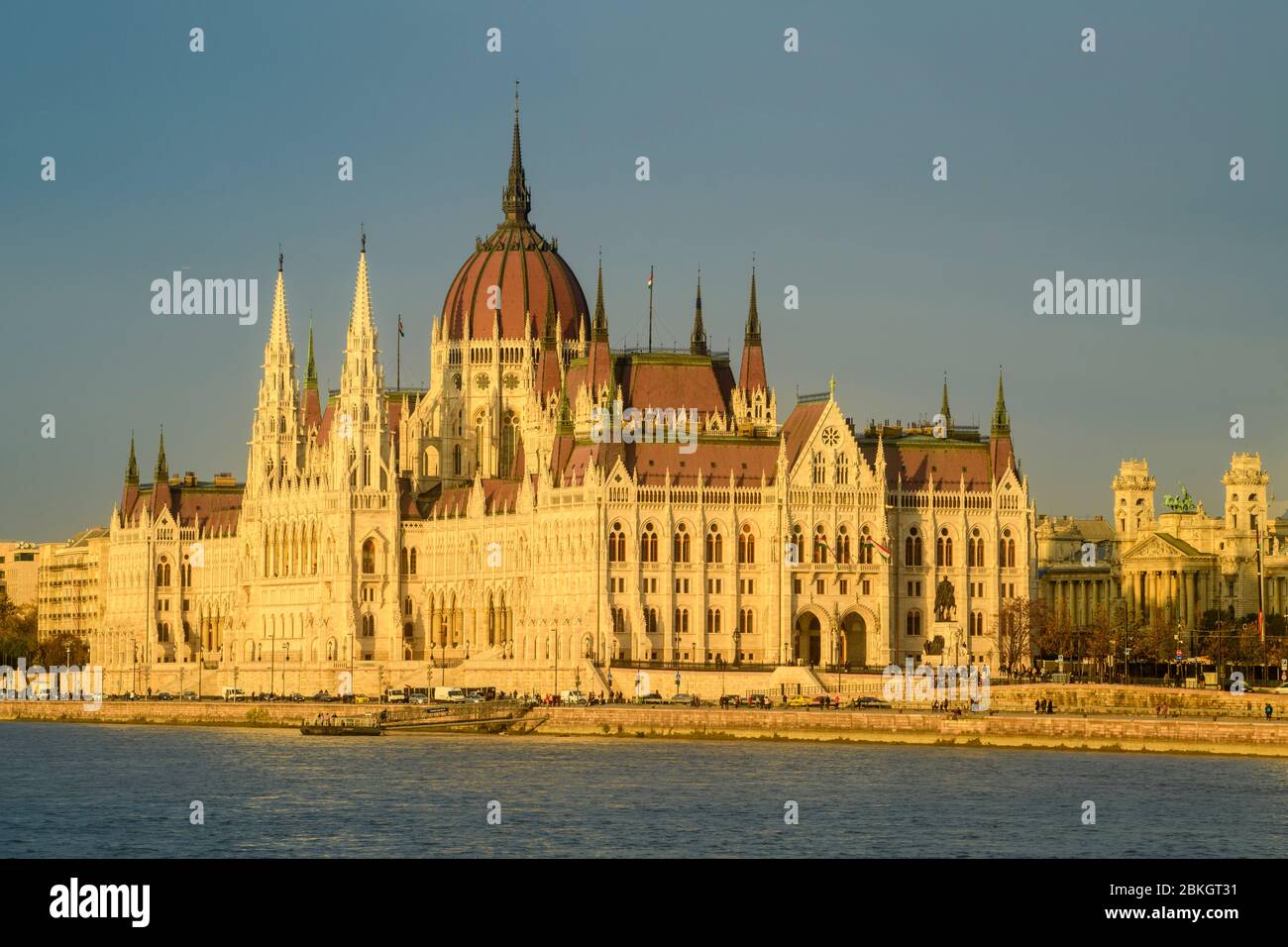 Ungarische Parlamentsgebäude, Budapest, Zentralungarn, Ungarn Stockfoto