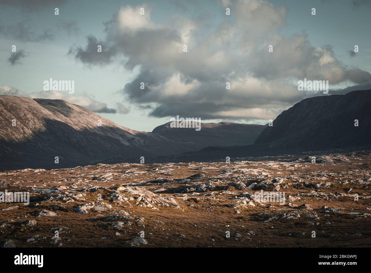 Corbett Bergkette an warmen herbstlichen Abend in den North West Highlands von Schottland Stockfoto