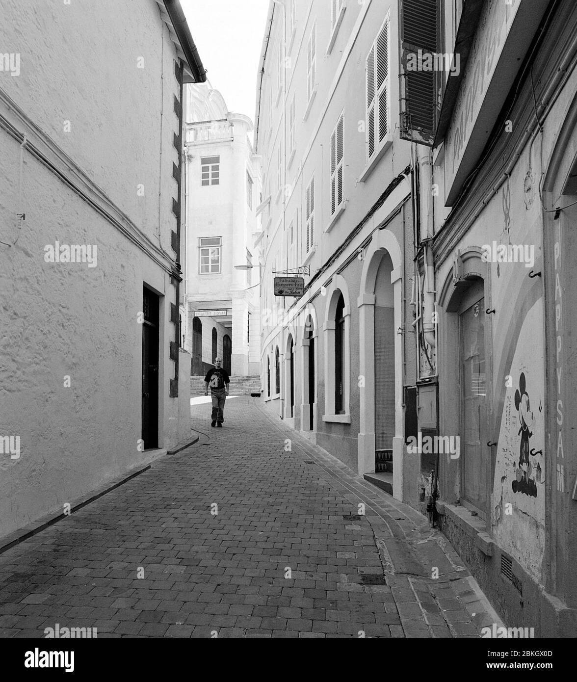 Straßenfotografie von Gibraltar 1999 Stockfoto